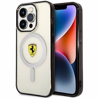 Ferrari FEHMP14LURKT iPhone 14 Pro 6.1" skaidrus/permatomas kietas dėklas Outline Magnetinis