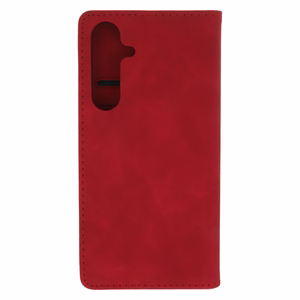 Išmanusis Suede dėklas for Samsung Galaxy S25 Plus raudonas
