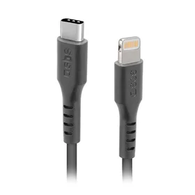SBS TECABLELIGTC1K USB-C - Lightning kabelis 1 m - juodas