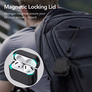 AirPods 4 Orbit hibridinis dėklas (juodas)