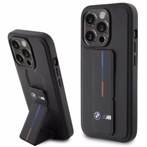 BMW Grip Hot Stamp dėklas telefonui iPhone 15 Pro Max - juodas
