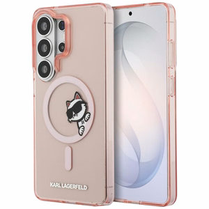 KARL LAGERFELD case for SAMSUNG S26 Ultra KLHMS26L6HCPSCP (Magnetic IML Peekaboo Choupette) pink