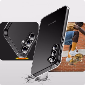 JM ANTI-BACTERIA TPU dėklas, skirtas Galaxy A55 5G, skaidrus
