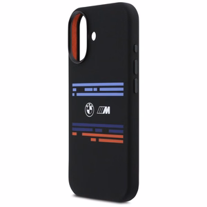 BMW M Silicon Horizontal Line MagSafe deklas, skirtas iPhone 17 - Juodas