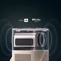 "Yaber T2 Plus" LCD FullHD 1080p multimedijos projektorius su JBL garsiakalbiais - smėlio spalvos