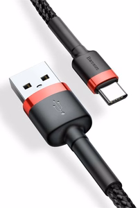 Baseus Cafule USB kabelis 2 m USB A USB C Juoda, Raudona