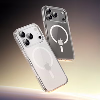 Rock Crystal Shield Serijos Magnetinis Dėklas Iphone 17 Pro Max permatomas