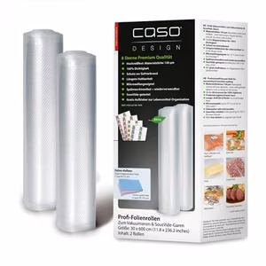 Caso 01222 – ribbed vacuum-film rolls, 2 pcs., 30×600 cm
