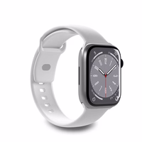 Puro Icon silikoninis dirželis Apple Watch 42/44/45/49 mm - baltas (2 vnt.)