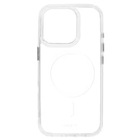 Liavec Blizgus Magnetinis Skaidrus dėklas telefonui Iphone 15 Pro balta