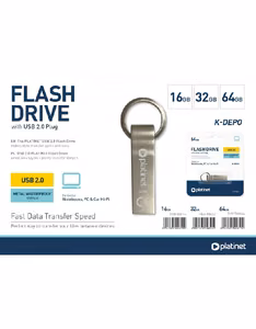 Atmintinė Platinet Metal Waterproof 64GB USB 2.0