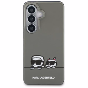 Karl Lagerfeld IML Peekaboo Karl&Choupette MagSafe Dėklas for Samsung Galaxy S26 - juodas