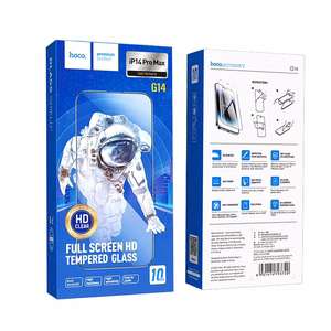 HOCO grūdintas stiklas HD 5D Guardian skydas (rinkinys 10in1) - iPhone 14 Pro Max juodas (G14)