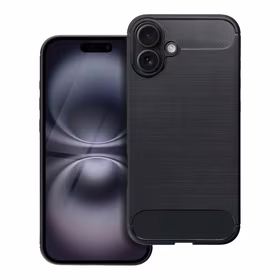 CARBON dėklas telefonui IPHONE 16 Plus juodas