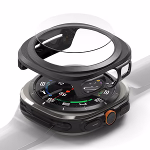 Ringke Slim & grūdinto stiklo dėklas + stiklo rinkinys Samsung Galaxy Watch Ultra 47mm - juodas