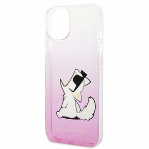 Dėklas telefonui Karl Lagerfeld KLHCP14MCFNRCPI iPhone 14 Plus 6.7\" rožinis / rožinis Choupette Fun