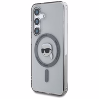 Dėklas Karl Lagerfeld Button Karl Head Printed Logo Magnetinis Samsung Galaxy S25 juodas