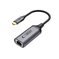 Tech-Protect UltraBoost USB-C į Ethernet RJ45 1000Mbps adapteris - juodas