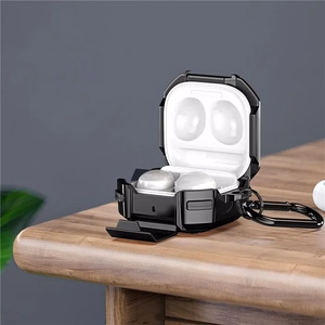 Dux Ducis SECG Ausinių dėklas Samsung Galaxy Buds Live / Buds Pro / Buds 2 / Buds 2 Pro (m) - juodas (m)