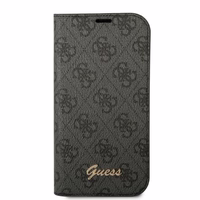 Guess GUBKP14XHG4SHK iPhone 14 Pro Max 6.7 "juoda / juoda knyga 4G Vintage Gold Logo