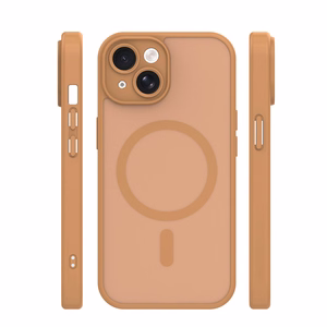 Mag Matt dėklas iPhone 15 6,1" rudas
