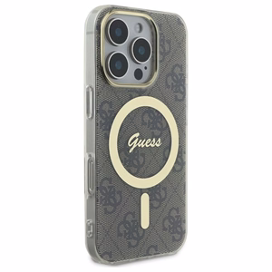 "Guess IML 4G MagSafe" dėklas "iPhone 16 Pro" - rudas