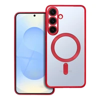 ELECTRO MAG COVER dėklas telefonui suderinamas su Magnetiniu MagSafe SAMSUNG S25 Plus raudona