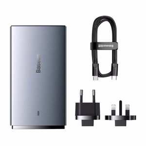 BASEUS GaN5 PRO 65W TINKLO ĮKROVIKLIS ITIN GREITAS USB C USB A QC