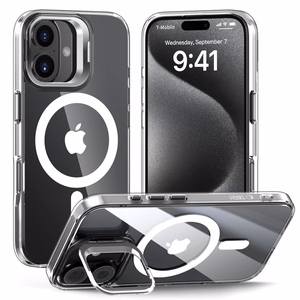 Tech-Protect MagStand MagSafe iPhone 16 dėklas - skaidrus