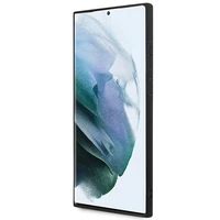 Guess GUHCS23L4GMGGR S23 Ultra S918 pilkas/pilkas kietas dėklas 4G Didelis Metalinis Logotipas