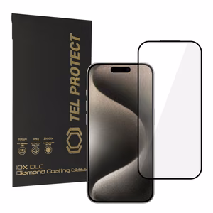 Tel Protect 10X HD DLC Diamond Coating grūdintas stiklas skirtas iPhone 15 Pro Max
