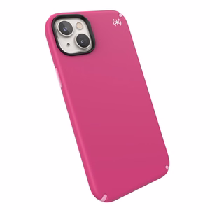 Speck Presidio2 Pro case for iPhone 15 Plus / 14 Plus, with Microban antimicrobial protection, Digital Pink / Blossom Pink / White