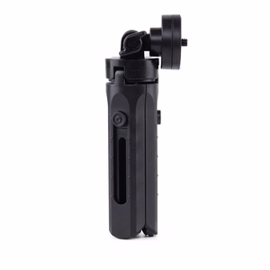 Mini trikojis asmenukių lazda laikiklis telefonui, kamerai ir GoPro, 16-21 cm - juodas