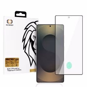 Apsauginis stiklas Tel Protect 10X Privacy Titanium skirtas Samsung Galaxy S25 Ultra (su piršto atpažinimu)