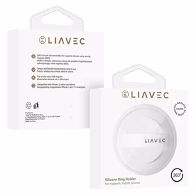 Liavec žiedas Magsafe baltas