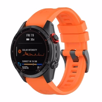 Silikoninis dirželis GARMIN FENIX 3 / 3HR / 5X / 6X / 6X Pro / 7X / 7X Pro oranžinė (8)