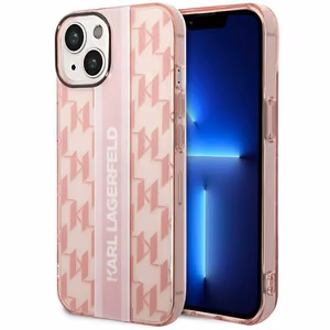 Karl Lagerfeld KLHCP14MHKLSPCP iPhone 14 Plus 6.7 "hardcase pink / pink Mono Vertical Stripe