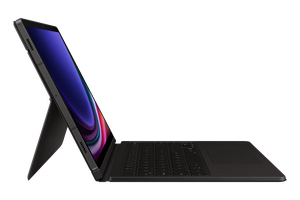 DX725UB klaviatūra su dėklu „Samsung Galaxy Tab S9/S9 FE/S10 FE/S10 Lite“, juoda