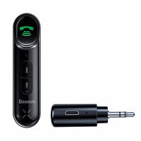 Bluetooth transmiteris BASEUS (BSBA-02) (bluetooth v5.0) juodas