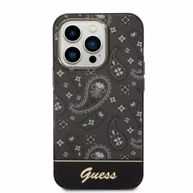 Guess Bandana Paisley Dėklas telefonui iPhone 14 Pro Max 6.7" - juodas