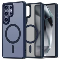 Tech-Protect MagMat Magnetinis dėklas telefonui Samsung Galaxy S25 Ultra - skaidrus mėlynas