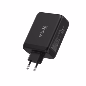 "Tech-Protect NC200W-GaN" 4 prievadų 200 W sieninis įkroviklis - juodas