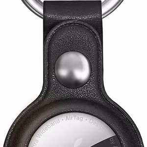 Apple AirTag PU odinis dėklas - juodas