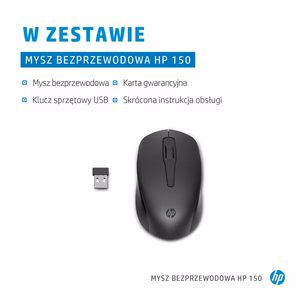 HP 150 belaidė pelė