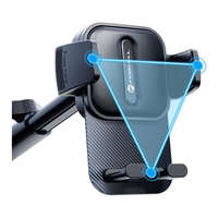 FORCELL F-GRIP Guardian automobilio laikiklis priekinio stiklo / prietaisų skydelio juodas