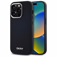DKNY Paprastas logotipas Magnetinis dėklas telefonui iPhone 14 Pro - juodas