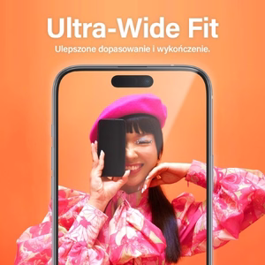 PanzerGlass Apsauginis stiklas su itin plačiu tinka su pozicionieriumi, skirtas iPhone 15 Plus