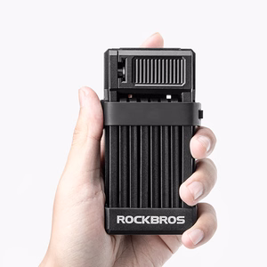 Rockbros LKXR2010 sulankstoma dviračio spyna su raktu – juoda