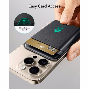 ESR Classic su RFID apsauga magnetinis „MagSafe“ kortelių dėklas telefonui – juodas