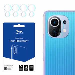 3MK FLEXIBLE GLASS LENS HYBRID GLASS PROTECT XIAOMI MI 11 / MI 11 5G 4 ШТ КАМЕР